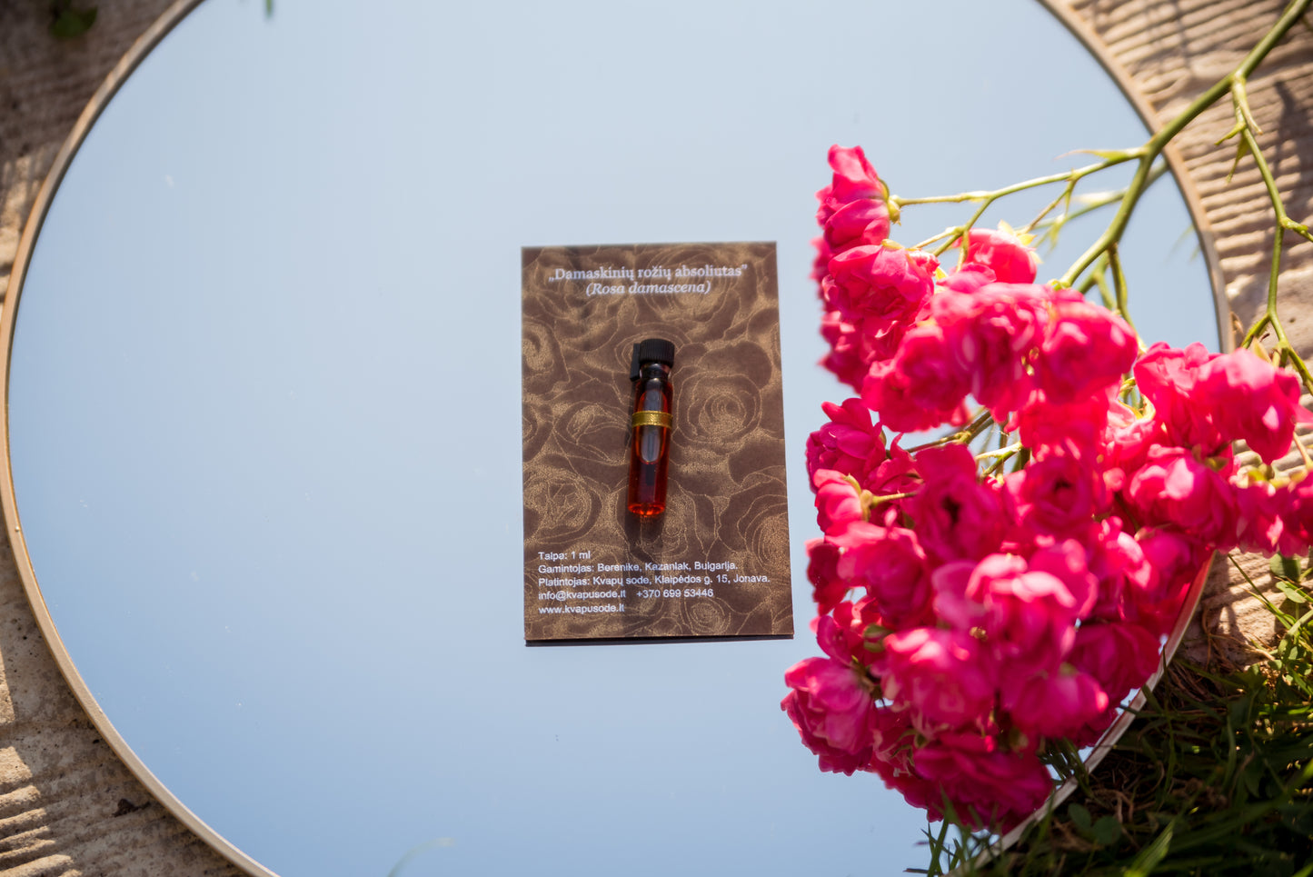 Damasko rožių absoliutas (Rosa damascena) 1 ml