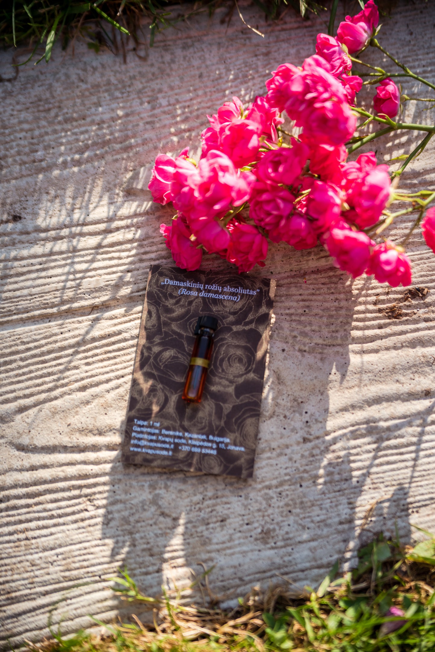Damasko rožių absoliutas (Rosa damascena) 1 ml