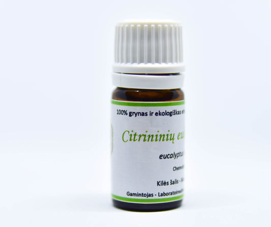 Eukaliptų citrinakvapių / korimbijų eterinis aliejus (Eucalyptus citriodora) 5 ml