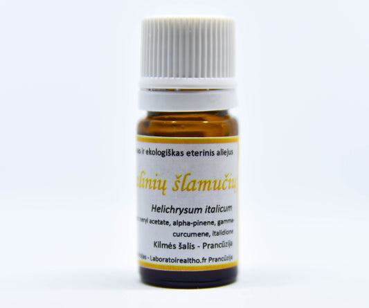 Šlamučių italinių eterinis aliejus (Helichrysum italicum) 2 ml