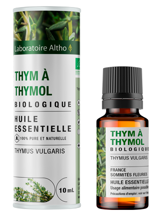 Čiobrelių eterinis aliejus timolio chemotipo (Thymus vulgaris ct thymol) 10 ml