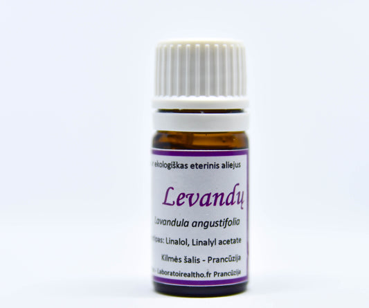 Levandų eterinis aliejus (Lavandula angustifolia) 5 ml Prancūzija